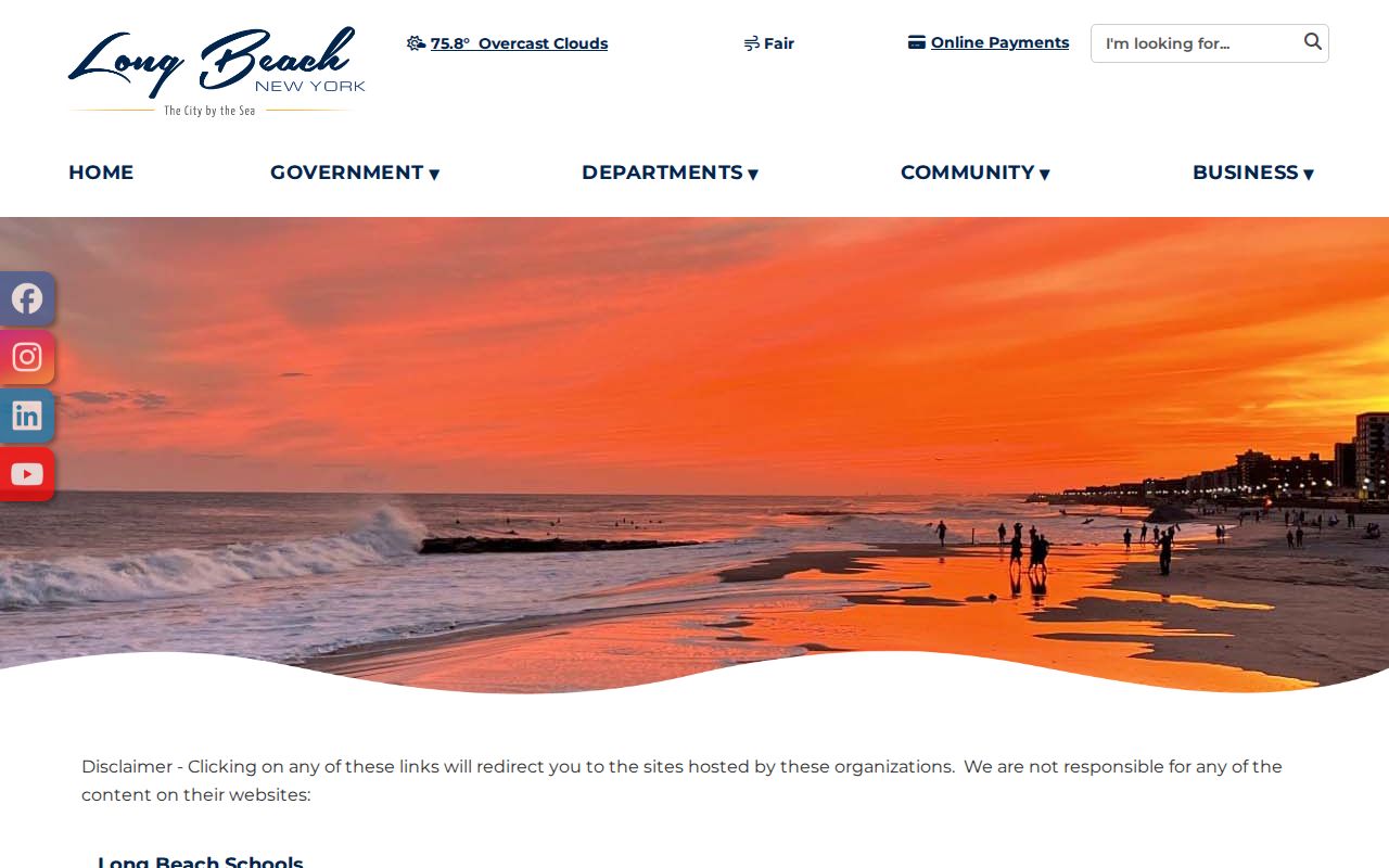 Long Beach neighbors source showing city community organizations page