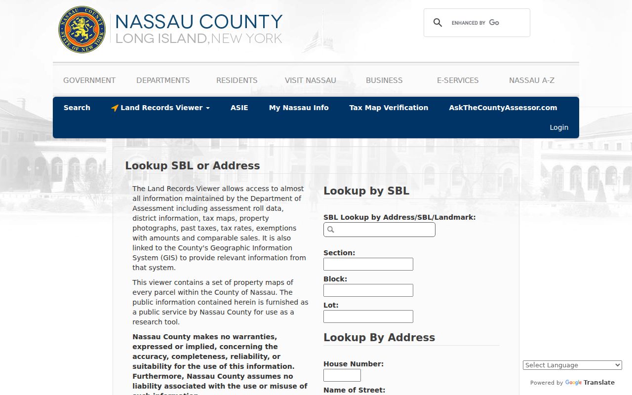 Long Beach residents directory Nassau assessment address and parcel search